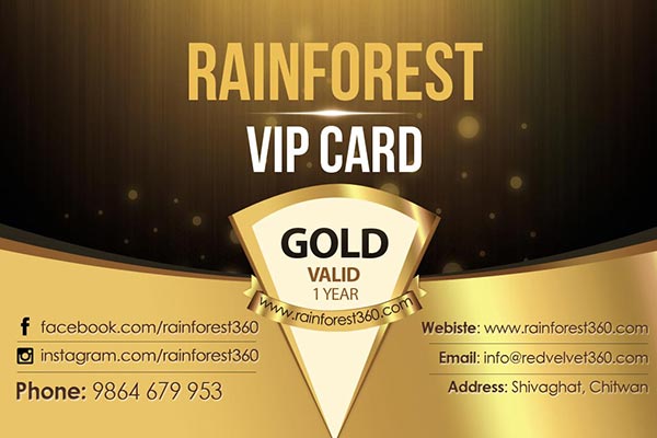 RainForest Resort VIP Card Gold
